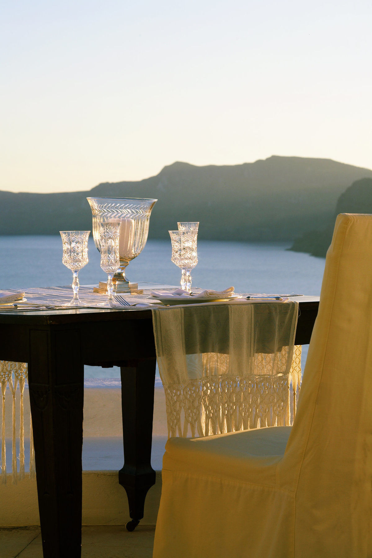 Katikies Villa Santorini - The Leading Hotels Of The World Oia  Restaurante foto